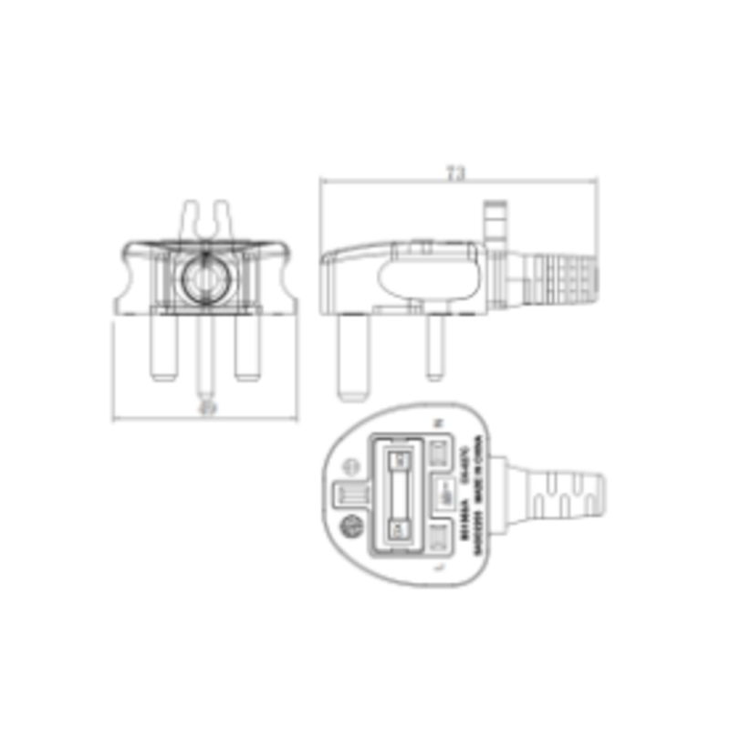 Custom European AC Power Cord Sets