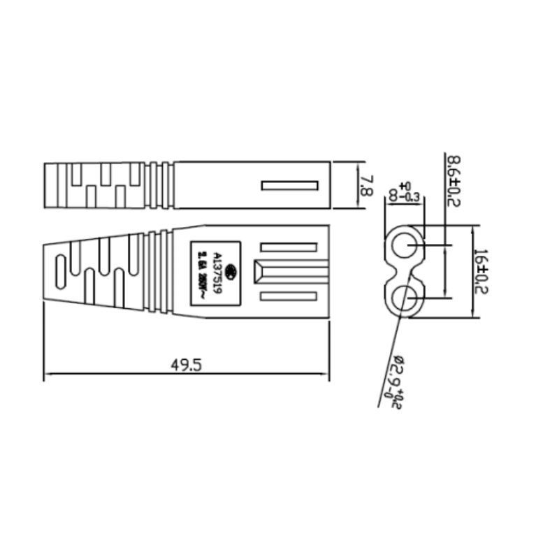 Custom AC Power Cord Sets (China Standard)