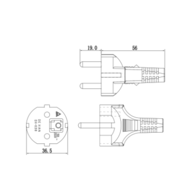 Custom European AC Power Cord Sets