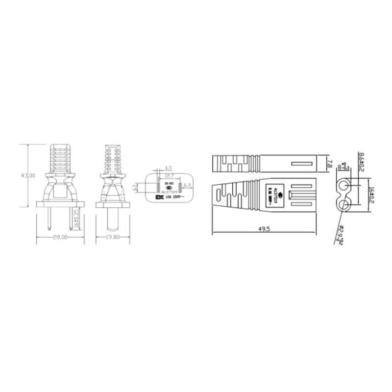 Custom AC Power Cord Sets (China Standard)