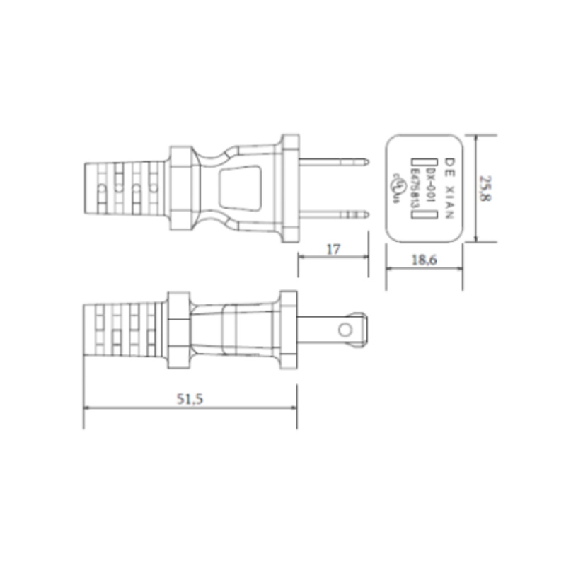 Custom US/Canada AC Power Cord Sets