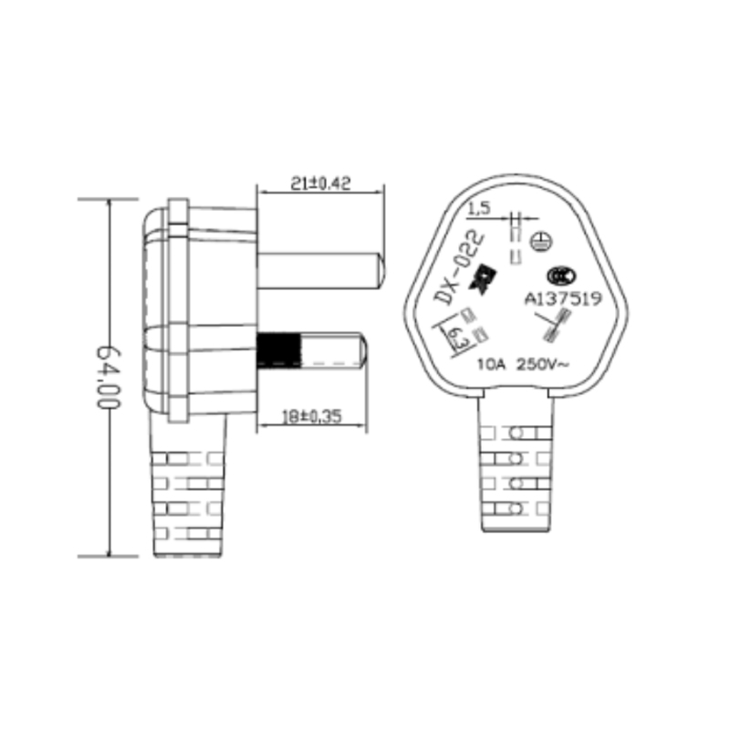 Custom AC Power Cord Sets (China Standard)