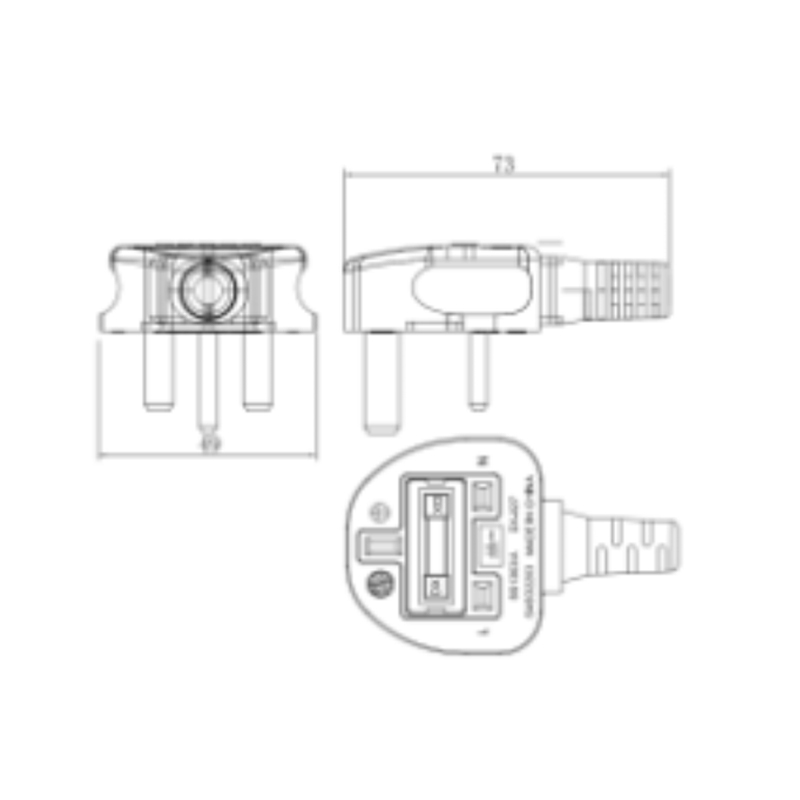 Custom European AC Power Cord Sets