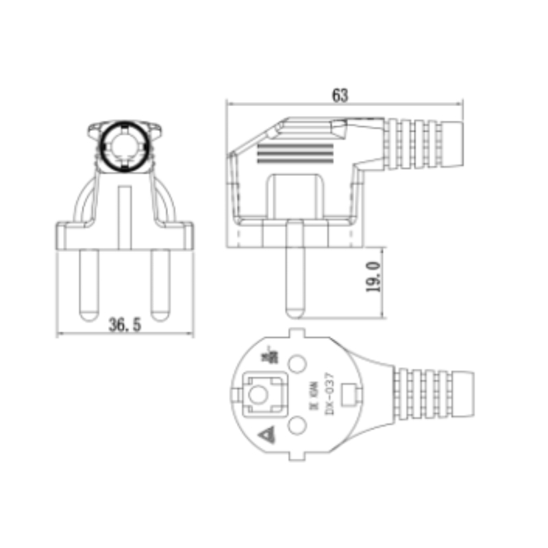 Custom European AC Power Cord Sets