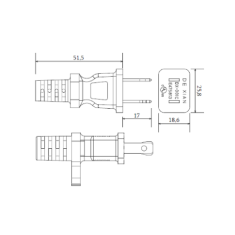 Custom US/Canada AC Power Cord Sets