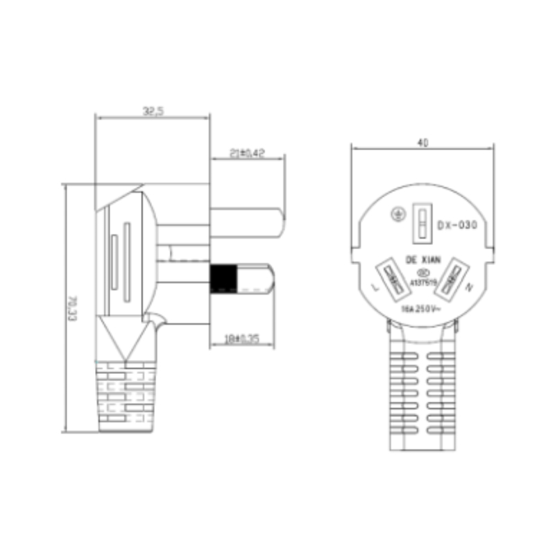 Custom AC Power Cord Sets (China Standard)