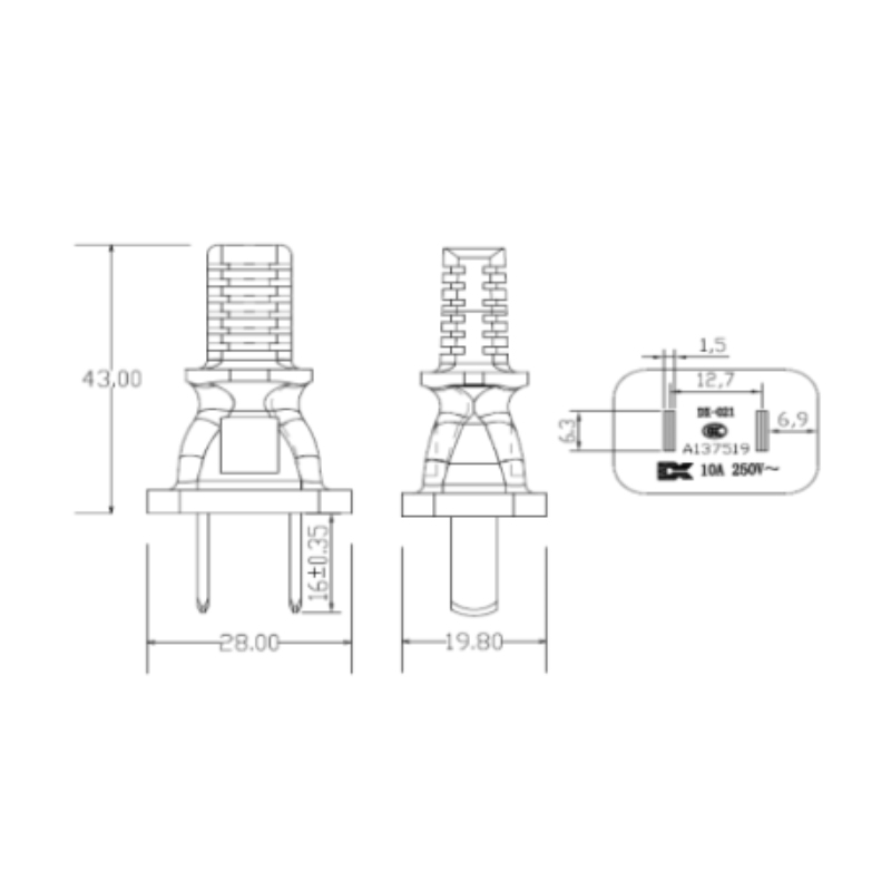 Custom AC Power Cord Sets (China Standard)