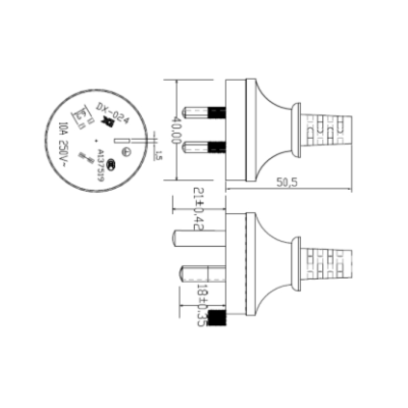 Custom AC Power Cord Sets (China Standard)