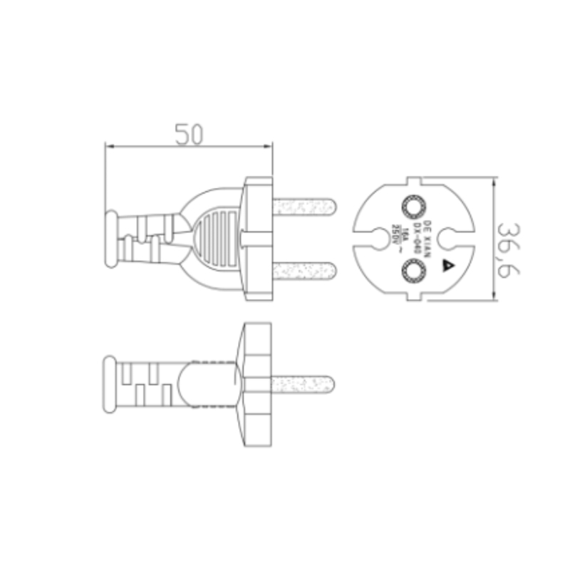 Custom European AC Power Cord Sets