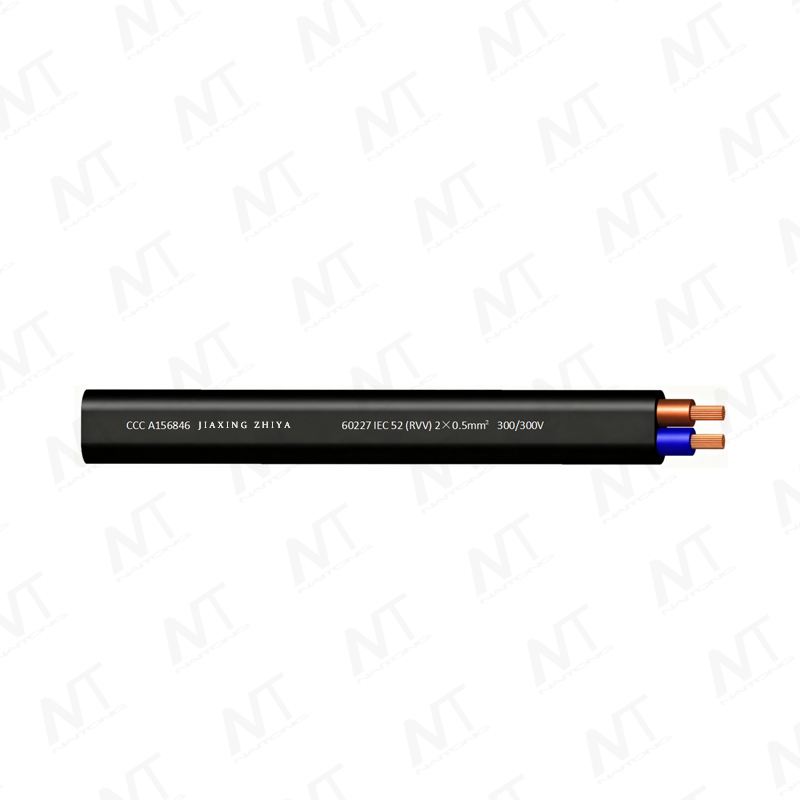 60227 IEC 52 (RVV) 300/300V Copper Core Lightweight PVC Insulated PVC Sheathed Flexible Wire