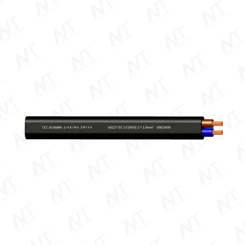 60227 IEC 53 (RVV) 300/500V Copper Core Lightweight PVC Insulated PVC Sheathed Flexible Wire