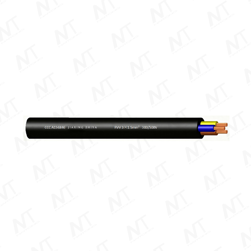 RVV 300V/500V Copper Core Lightweight PVC Insulated PVC Sheathed Flexible Wire