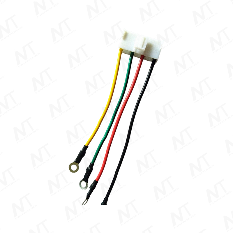 HB 4-Pin Connector to O-Type Ring Ground Terminal Wire Harness