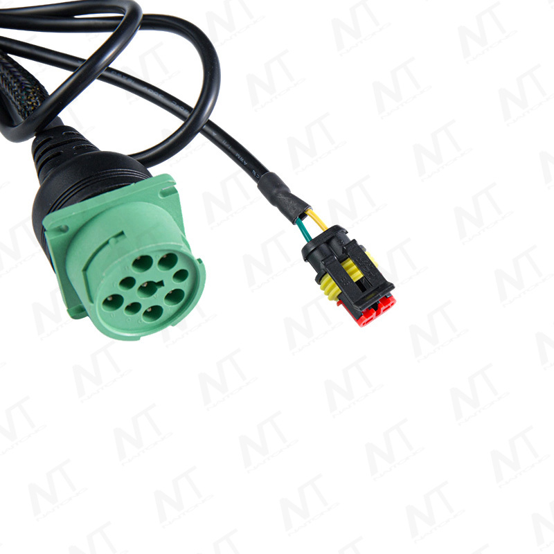 Heavy-duty truck J1939 green connector Diagnostic cable