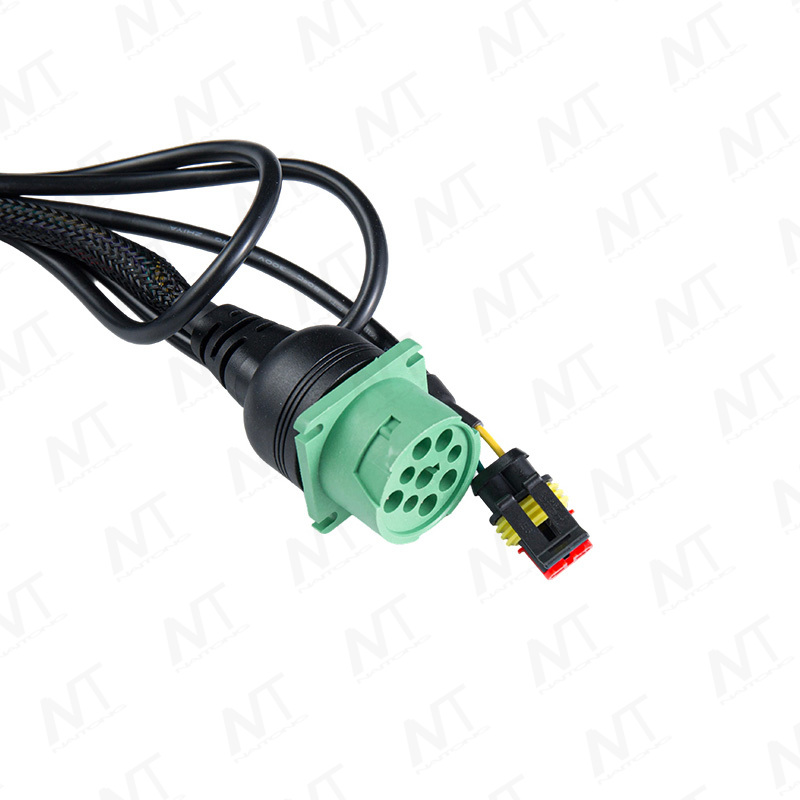 Heavy-duty truck J1939 green connector Diagnostic cable