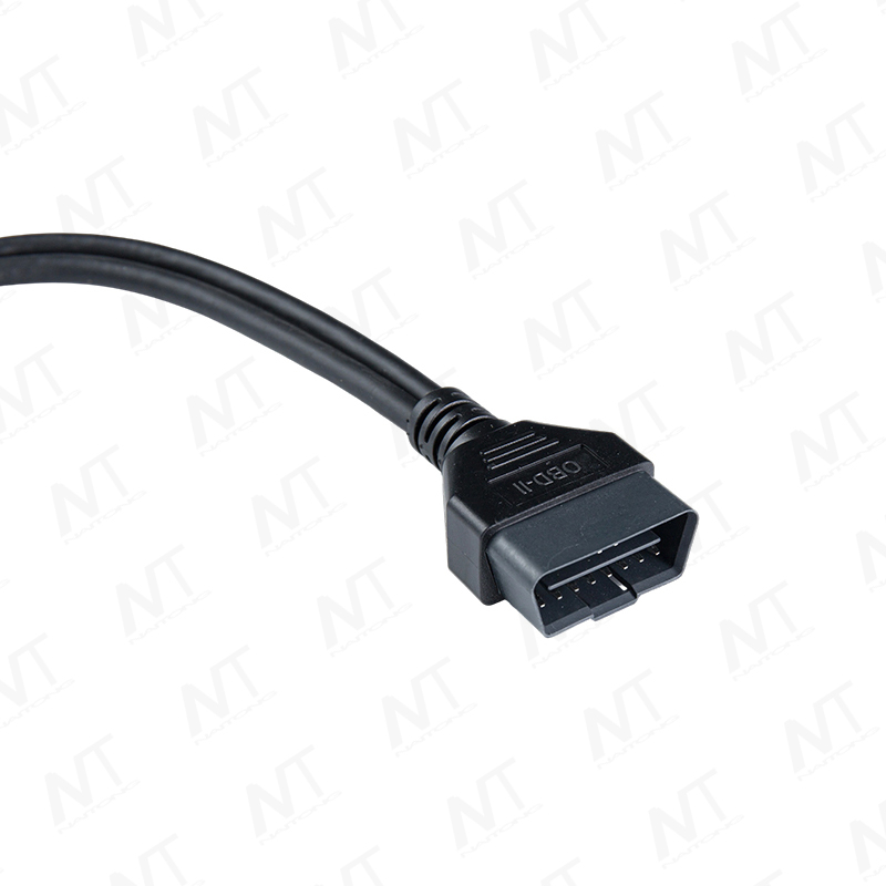 OBD2 male-to-female diagnostic Y-cable