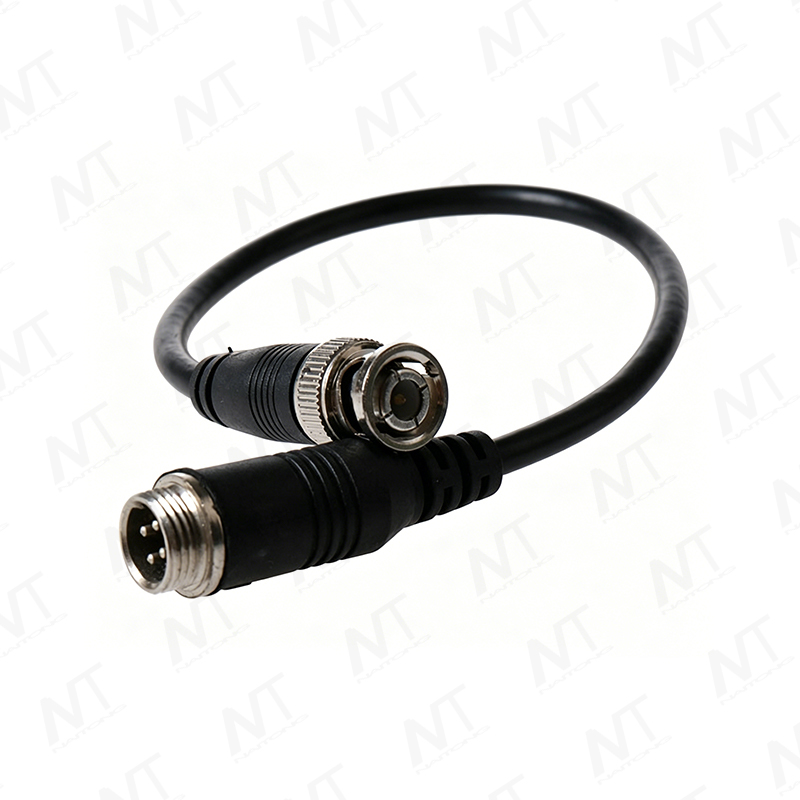 SMA to MCX RF Coaxial Cable (RG178 Silver-Plated Coax) / BNC to M12 Industrial Waterproof Coaxial Signal Wire Harness