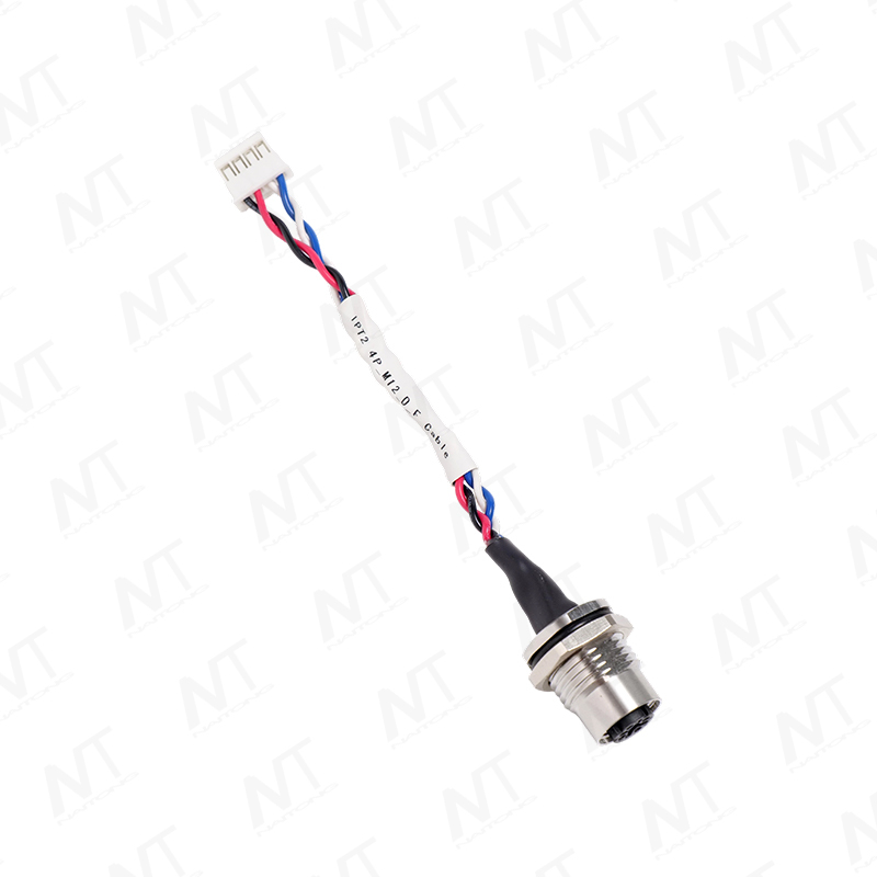 M12 Male/Female Panel-Mount Waterproof Sensor Adapter Wire Harness