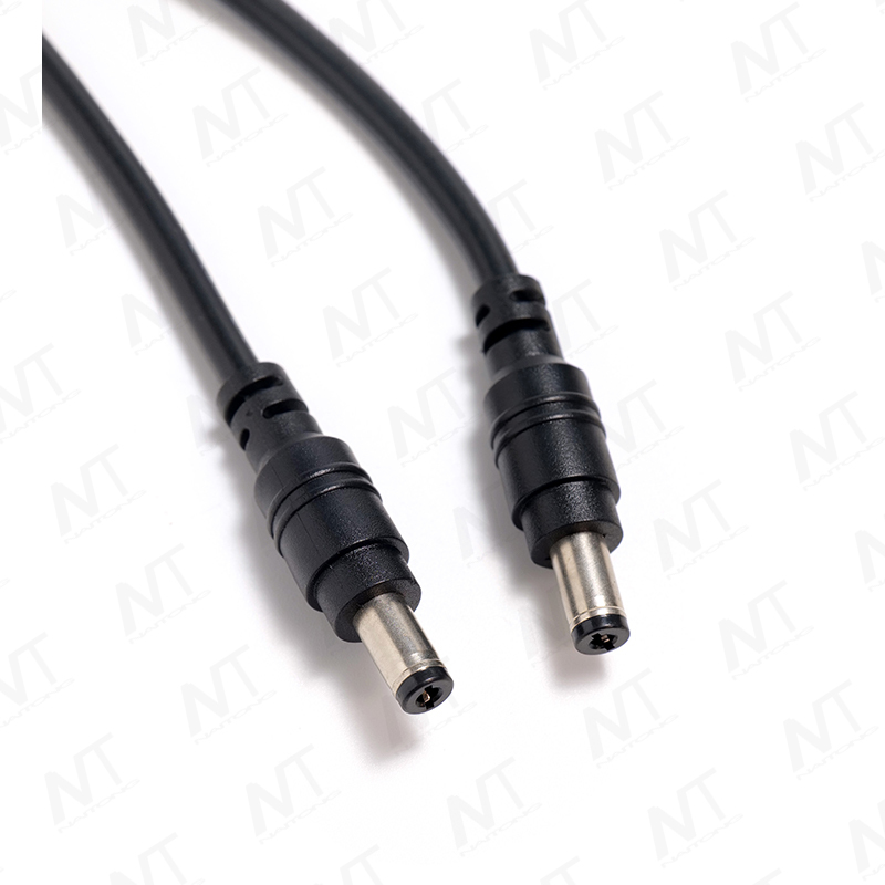 5525 Male to 1-to-2 5525 Male/Female DC Wire Harness