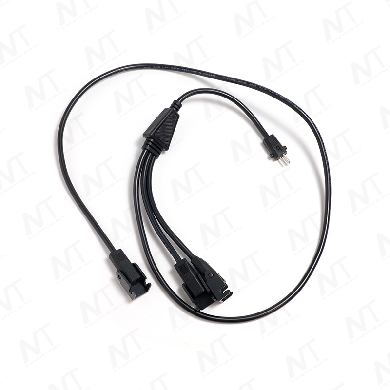 01-Type Male to 1-to-3 01-Type Female DC Power Distribution Wire Harness