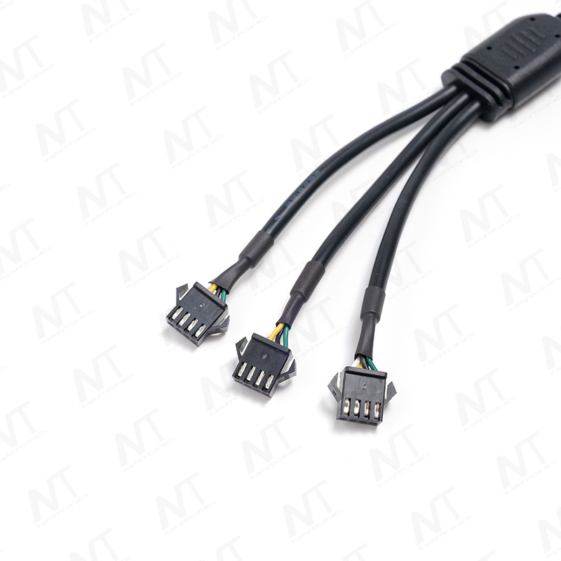 XH/PH Terminal to 1-to-3 SM Signal Distribution Wire Harness