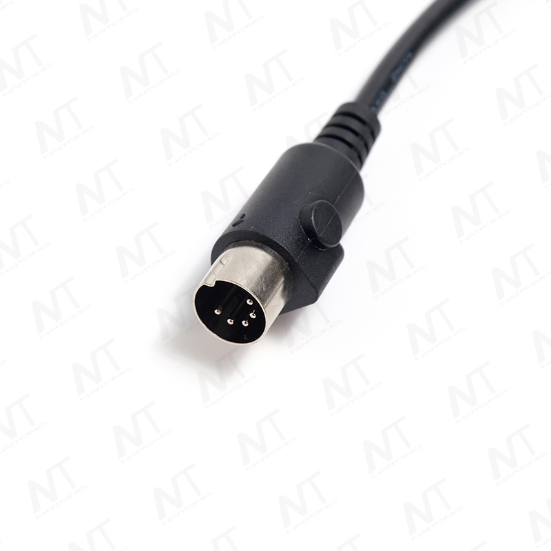 Large DIN 8-Pin Female to DIN 5-Pin Male + 01-Type Female Y-Type 1-to-2 Smart Home Wire Harness