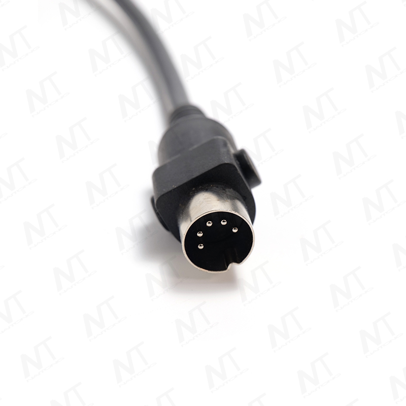 Large DIN 8-Pin Female to DIN 5-Pin Male + 01-Type Female Y-Type 1-to-2 Smart Home Wire Harness