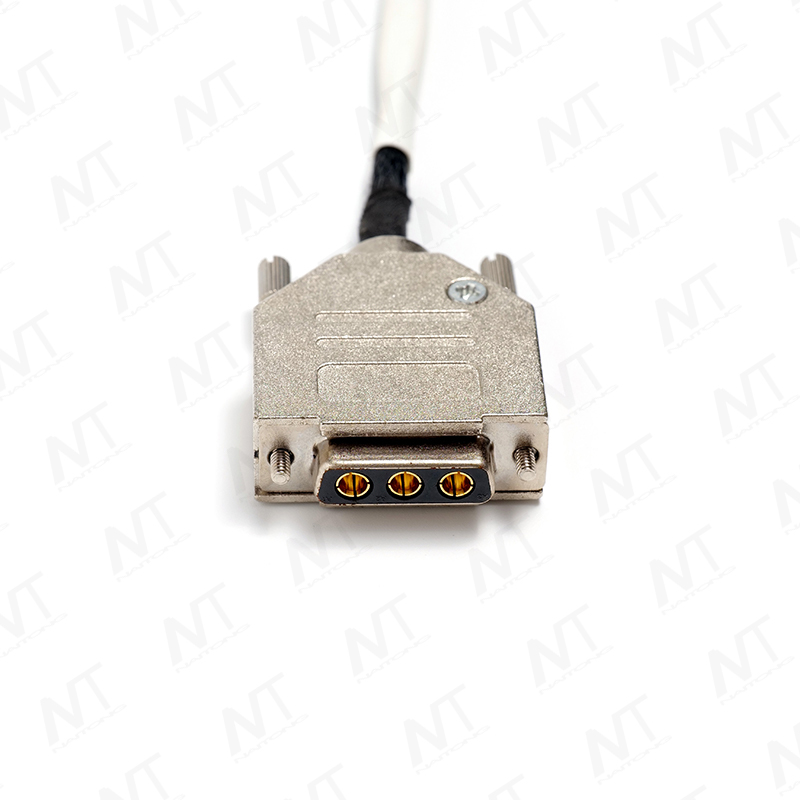Medical equipment High-current power wire harness/D-Sub (3W3) connector