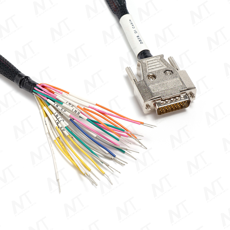 Medical devices DB25 multi-core signal wire harness (D-Sub25 to flying leads)