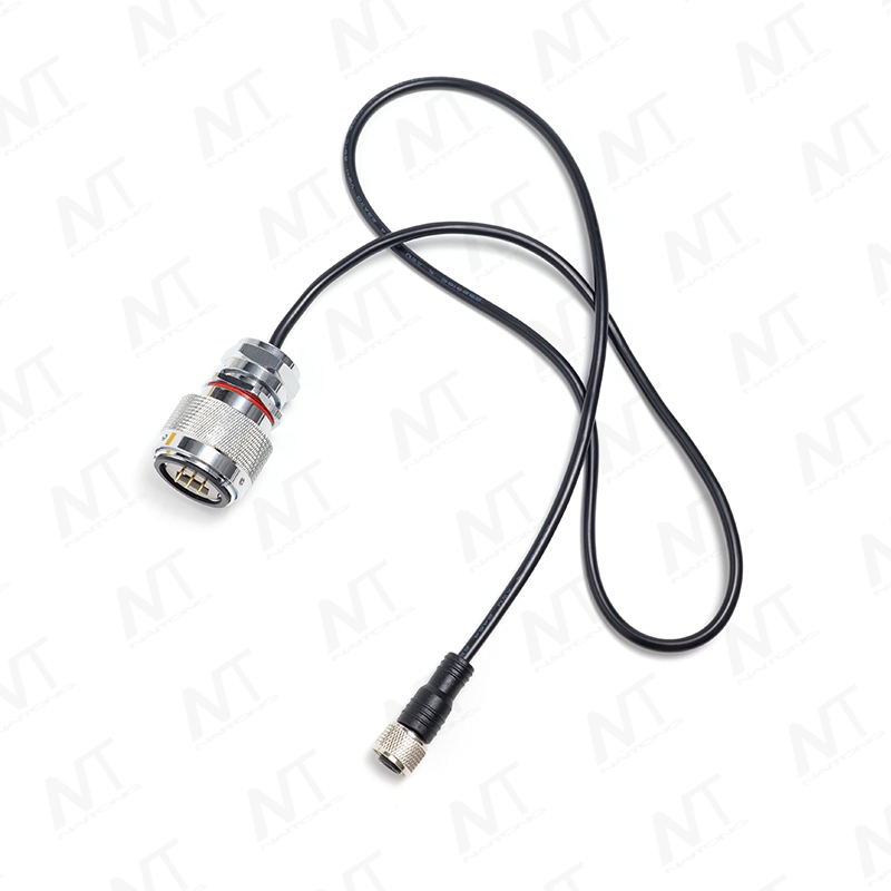 Signal Wire Harness with Waterproof Aviation Connector to RJ45 + 3-Pin Power / Medical Device Harness