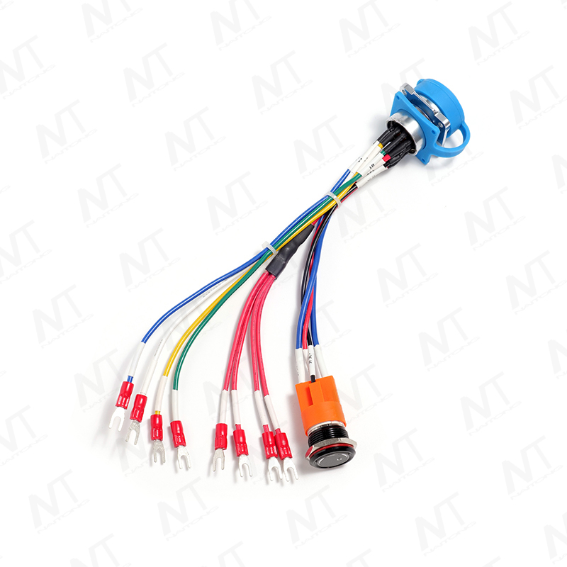 CNLINKO 12-pin waterproof aviation connector integrated wire harness