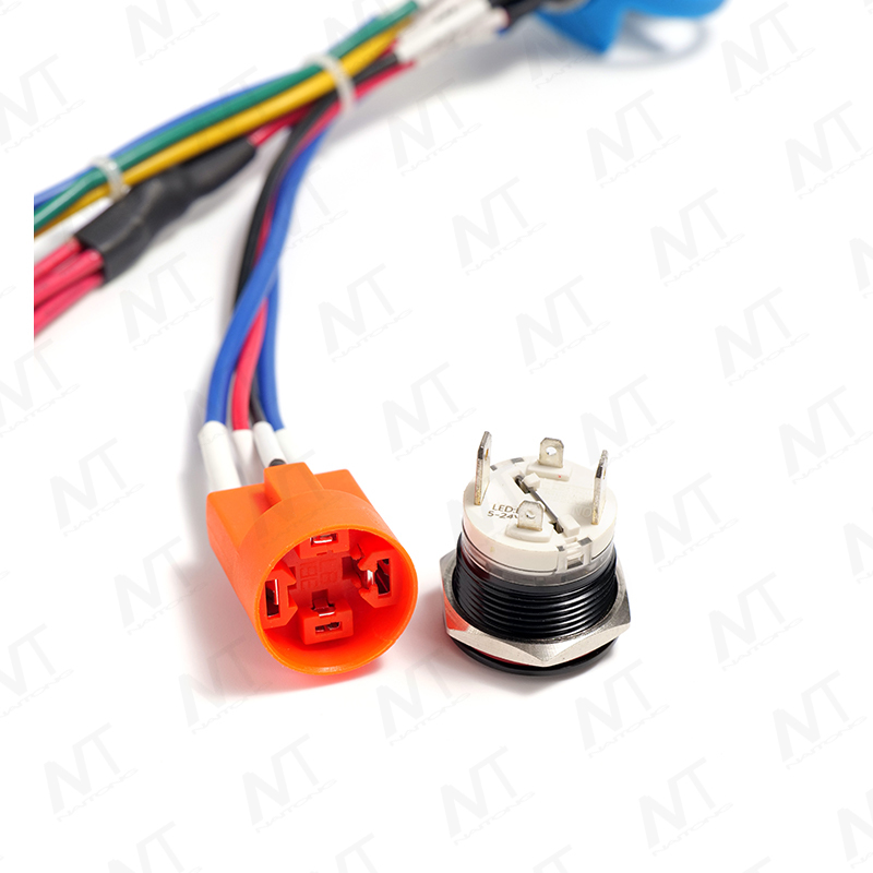 CNLINKO 12-pin waterproof aviation connector integrated wire harness