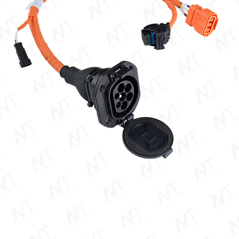 Electric motorcycle AC slow-charging port (vehicle side) High-voltage wire harness assembly