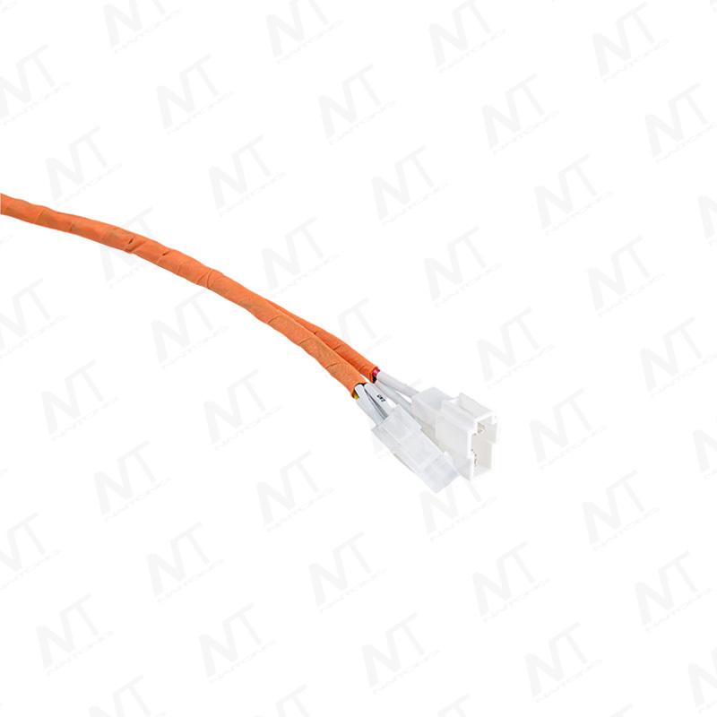 Electric motorcycle high voltage wire harness assembly